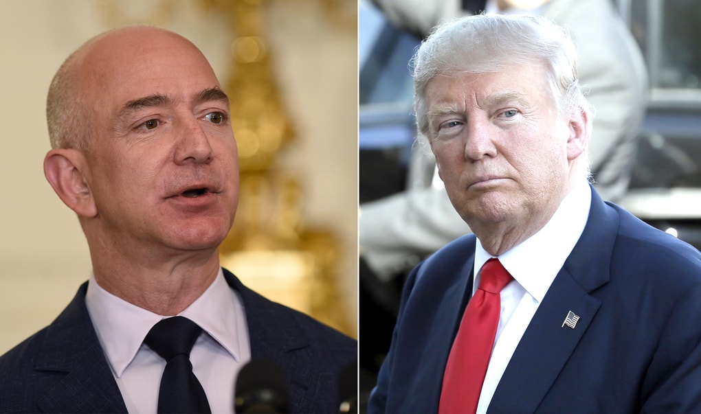 donald trump vs. bezos